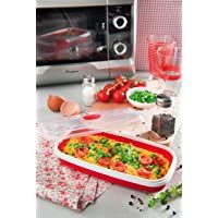 Snips Microondas- plástico- Rojo- Egg Poacher and Omelette Maker 0.75L